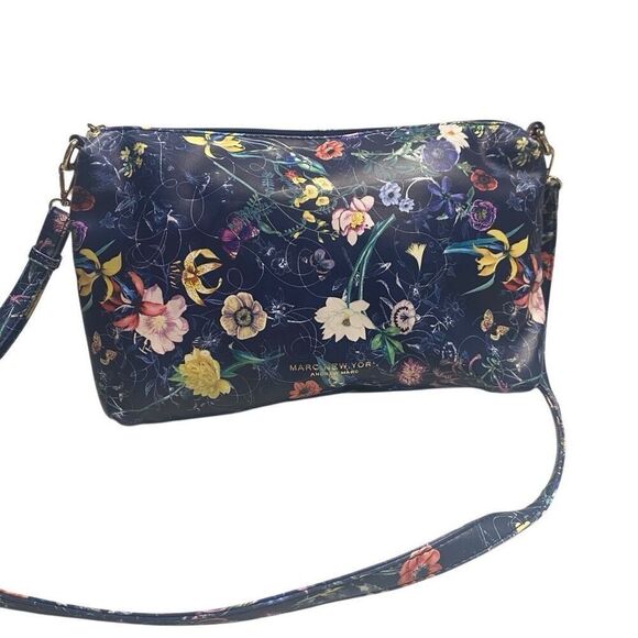 MARC NEW YORK Andrew Marc Floral Multicolored Crossbody Handbag SEE DESCRIPTION - Picture 1 of 11
